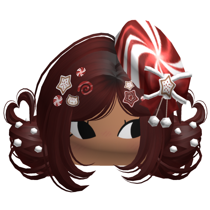 ♡ Christmas Candycane Buns (Red)