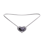vstar* Black Diamond Heart Necklace