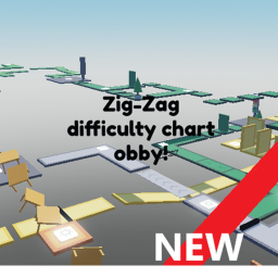 Zig zag difficulty chart obby [NEW STAGES]