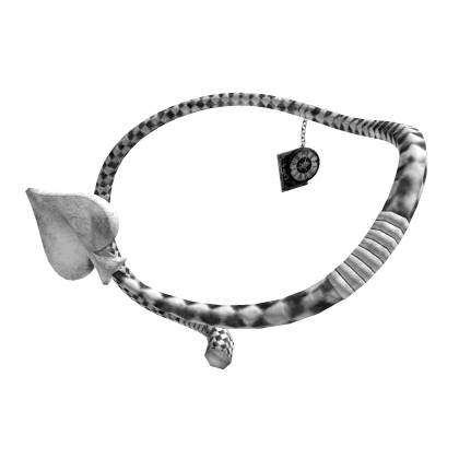 Wonderland Harlequin Jester Cat Tail (White)