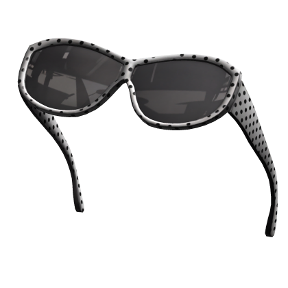 Polka Dot Sassy Oversized Raised Sunglasses Roblox item
