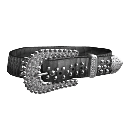 Y2k Rhinestone Mcbling Scene Black Belt 0.3