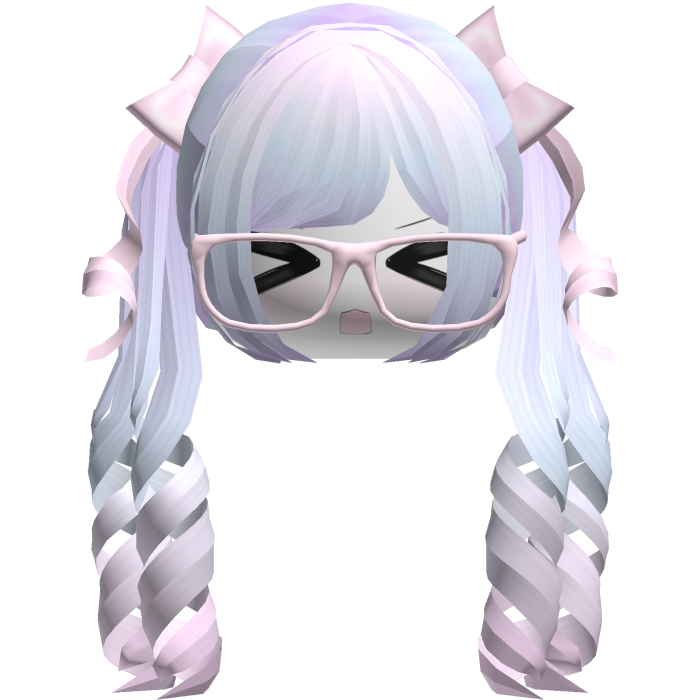 Adorable Kawaii Pastel Pigtails /w Glasses