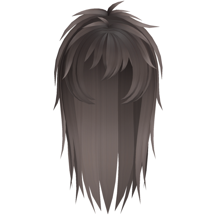 emo vkei moe scene messy hair brown fade