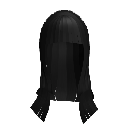 ♡ : straight cute doll hime hair in black🐾