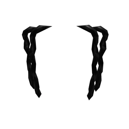 [Black] Kendrick Back Ponytail Locs Extension  Roblox item
