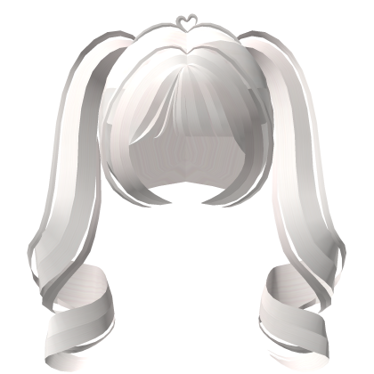 ୨ ♡ ୧ long straight hime curl pigtails blond Roblox item