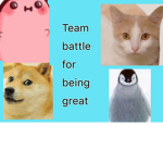 Team battles for being great (cute clothing)