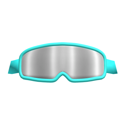 Teal Ski Goggles