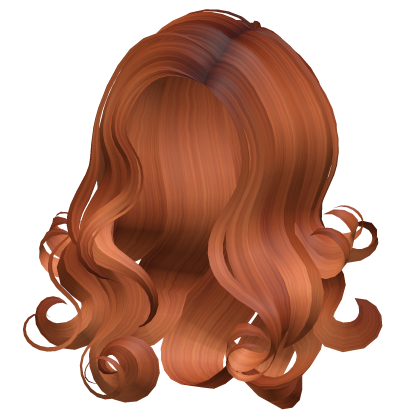 Swirly Wispy Orange Stylish Hair Roblox item