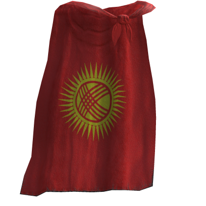 Kyrgyzstan Flag Cape