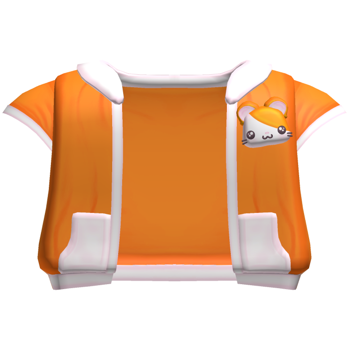 ♡ kawaii hamtaro hamster orange tracksuit jacket 