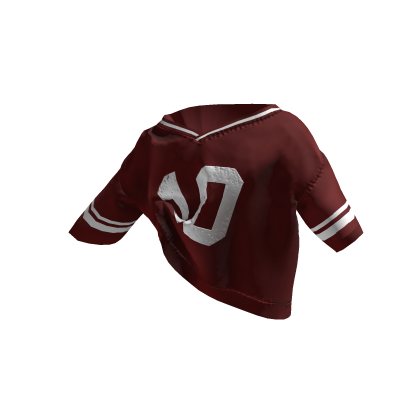 Tucked Baddie Off-Shoulder Oversized Jersey Red