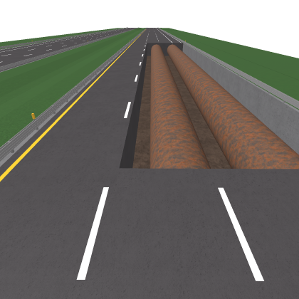 Three-Lanes Highway Road [Under Construction]