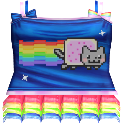 Kawaii Nyan Cat Rainbow Dress
