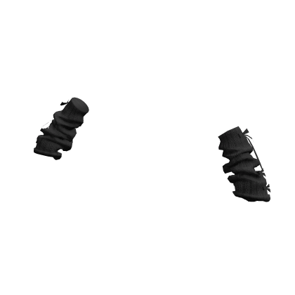 Black Cute Simple Arm Warmers w/ Bows
