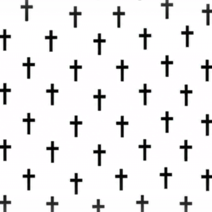 White Black Crosses Gothic Emo Pattern Background