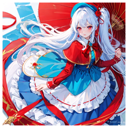 Female France Countryhumans Anime AI Roblox decal