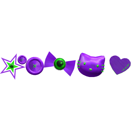 Purple Green Halloween Waist Charms Decora Roblox item