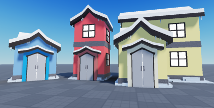 Melanie's Snowy Low-Poly Homes (4) preview 4