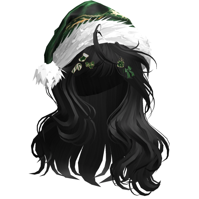 Lush Christmas Waves w/Santa Hat (Black)
