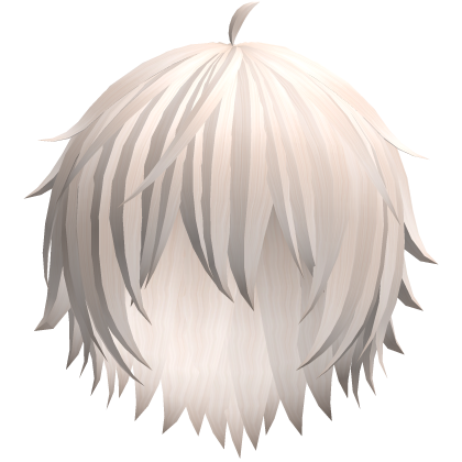 long messy shaggy anime boy hair in blonde