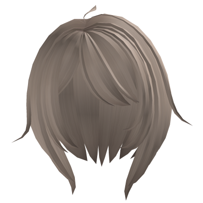 sweet messy short hair in milk tea Roblox item