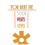 You beat the 300k Visits Level
