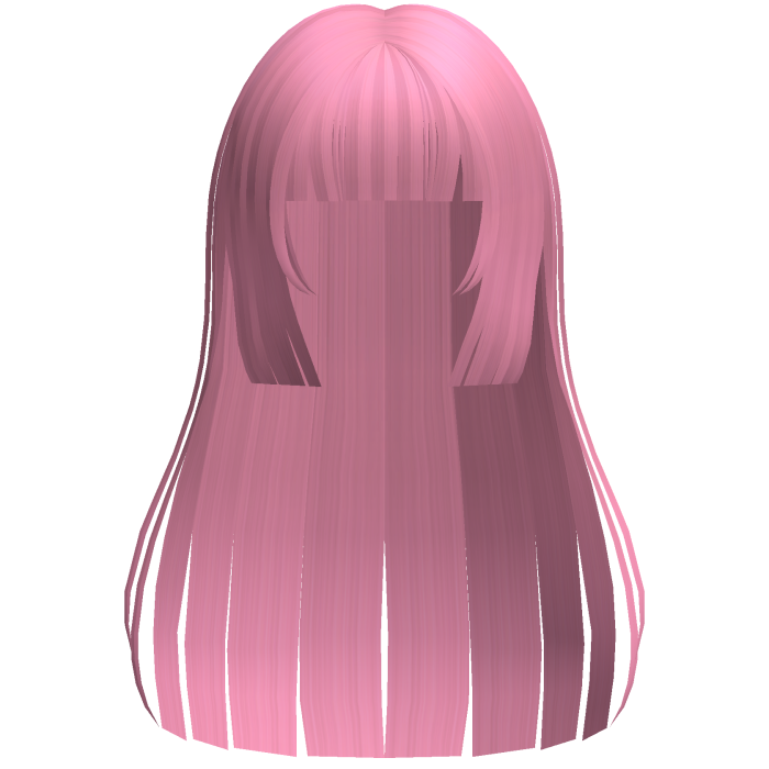 pink anime yumeko straight cute hair