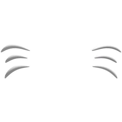 white cat whiskers Roblox item