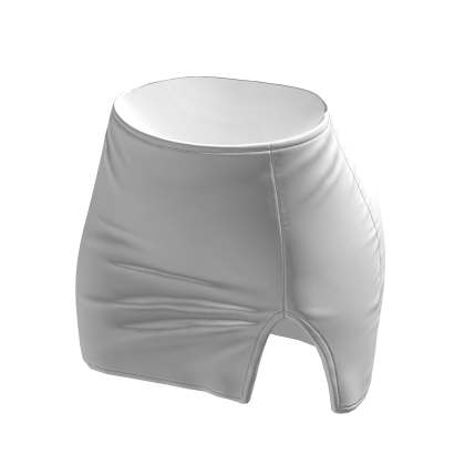 Skirt White Tight High Waisted Mini Chibi Chic Y2K