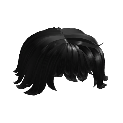 Stylized Boy Hair - Really Black Roblox item