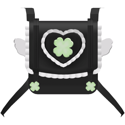 ♡: cute lucky angel backpack in black 1.0