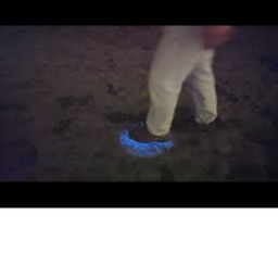 Walk on glowing alian sand