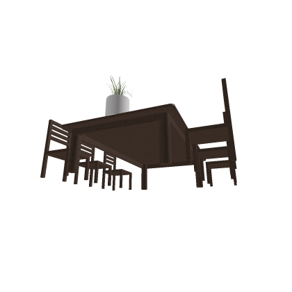 Kitchen table and chairs with animation