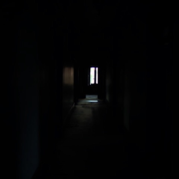 at the end of a hallway
