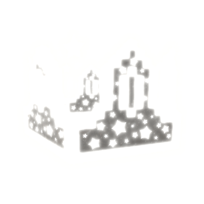 [EMISSIVE] White Sky Full of Stars 8-Bit Crown