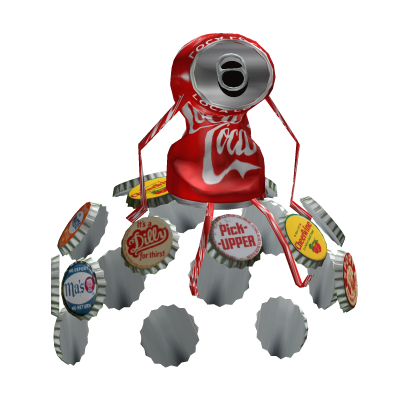 sodababy bottle caps on head  Roblox item