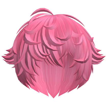 pink emo moe vkei messy anime hair with tufts Roblox item