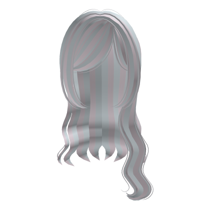 Adorable Pastel Pink and Blue Wavy Down Hair 