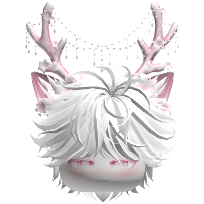Christmas Messy Hair w/ Antlers