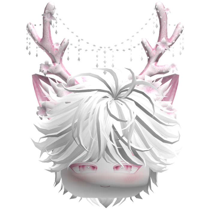 Christmas Messy Hair w/ Antlers