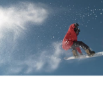 Flying snow