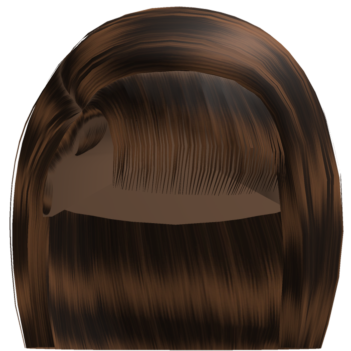 𝓭 Side Part Bob w/ Bangs (Brown)