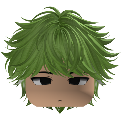 Cute Y2K emo green hair Roblox item