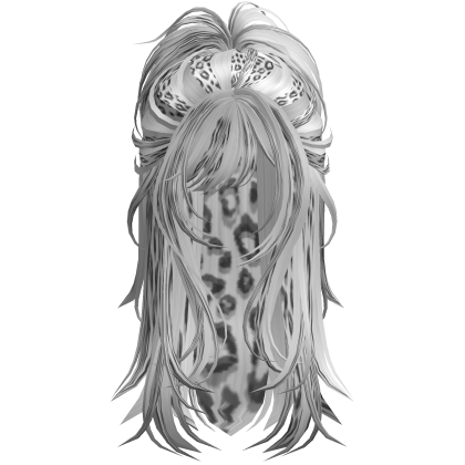 Wolfcut Spikey Half Up Snow Leopard