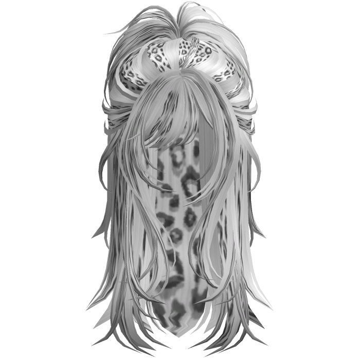 Wolfcut Spikey Half Up Snow Leopard