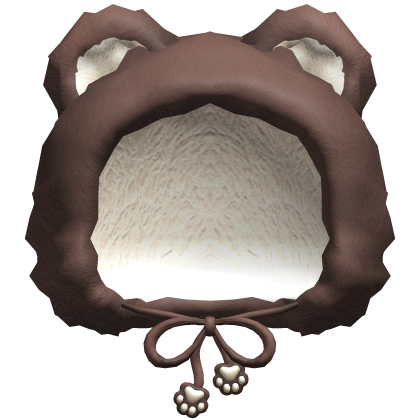 🐻🐾 cute brown kawaii cozy fluffy bear hood