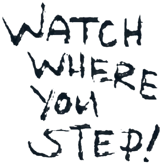 FNV - "WATCH WHERE YOU STEP!" Graffiti Roblox decal