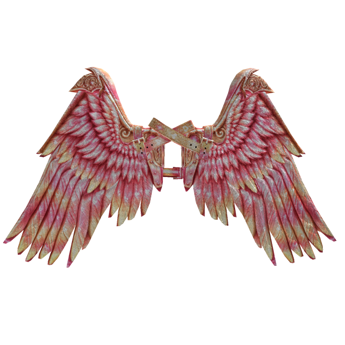 [PBR] Rosegold Seraph Icarus Wings [Addon]